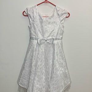 White formal dress for girls